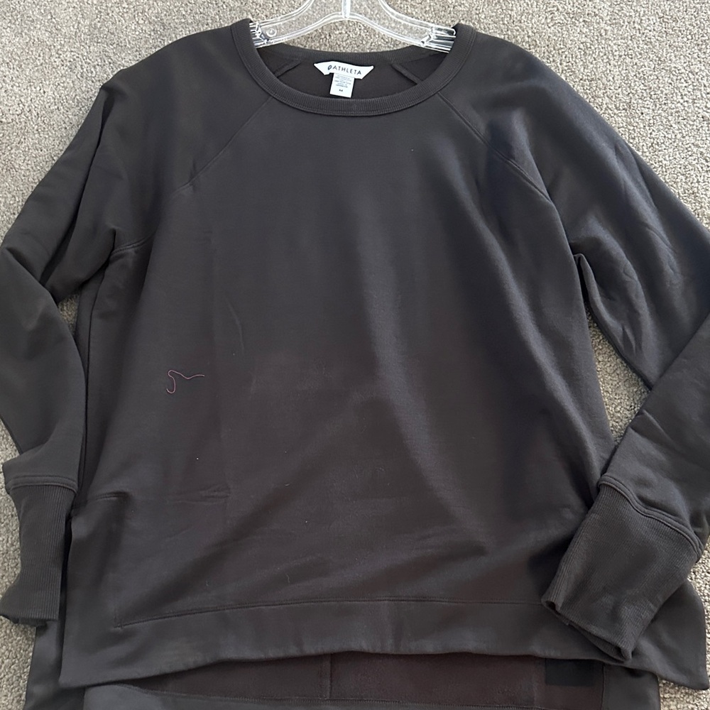 Athleta brown Long Sleeve Crewneck Sweatshirt